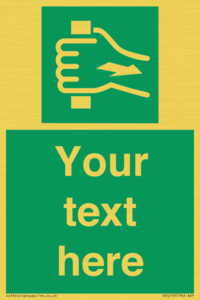 Custom Pull Bar Sign